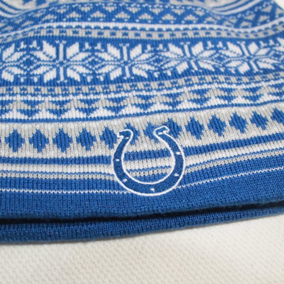 Reebok NFL Team Apparel Indianapolis Colts Knitted Beanie Like New - Picture 5 of 9